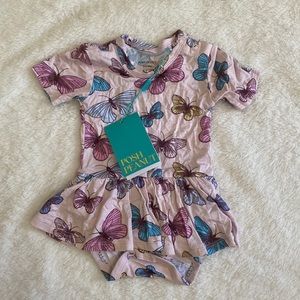 Posh Peanut Nora Bodysuit Twirl NWT - 0-3M